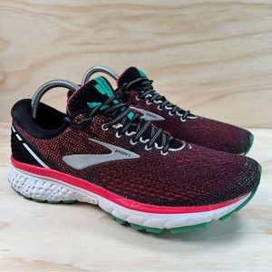 Brooks Ghost 11 Womens Lace Up Running Shoes Athletic Casual Sneakers Low Top